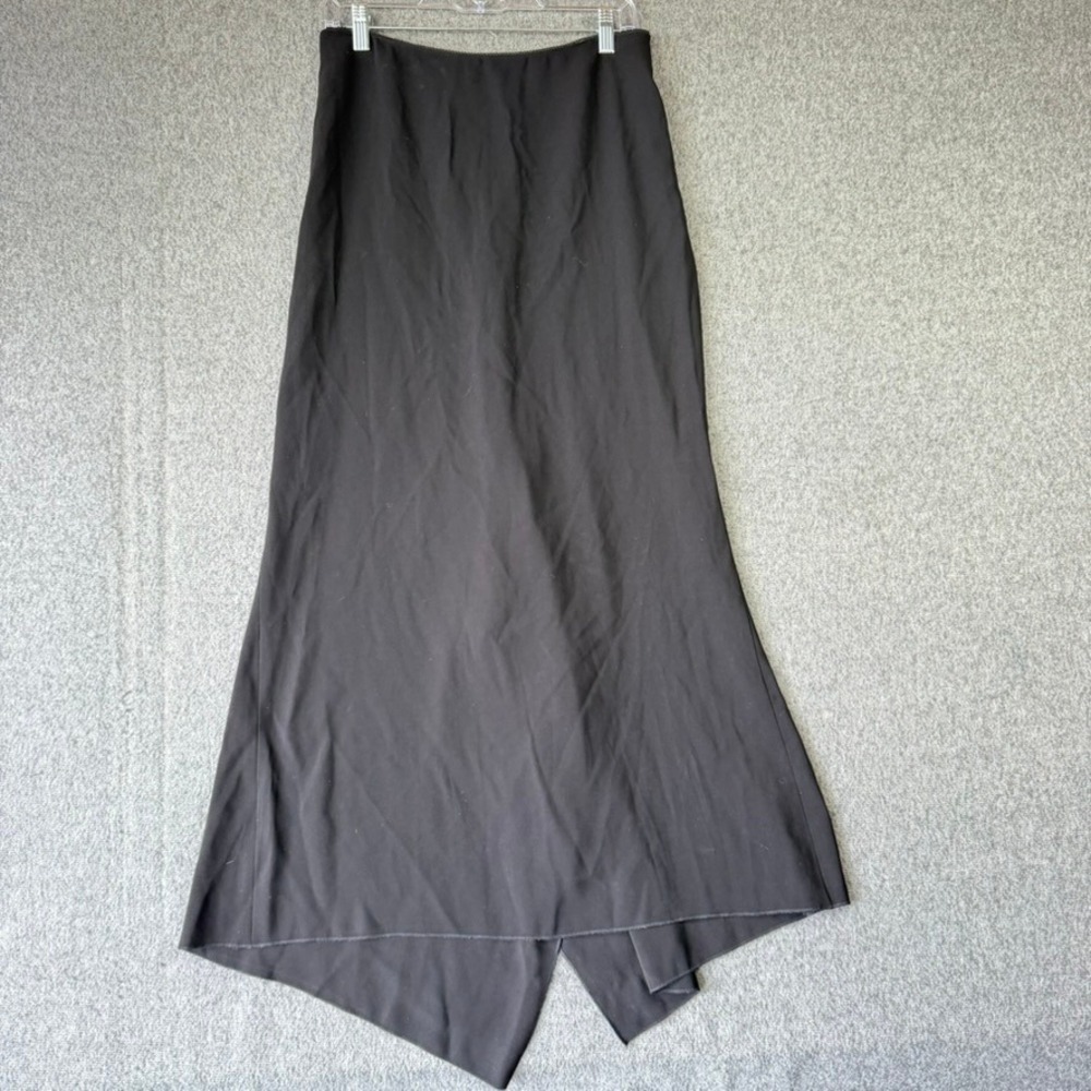 Vintage Tahari Black Maxi Skirtโ Women 10 High Waist Triacetate Blend USA Made